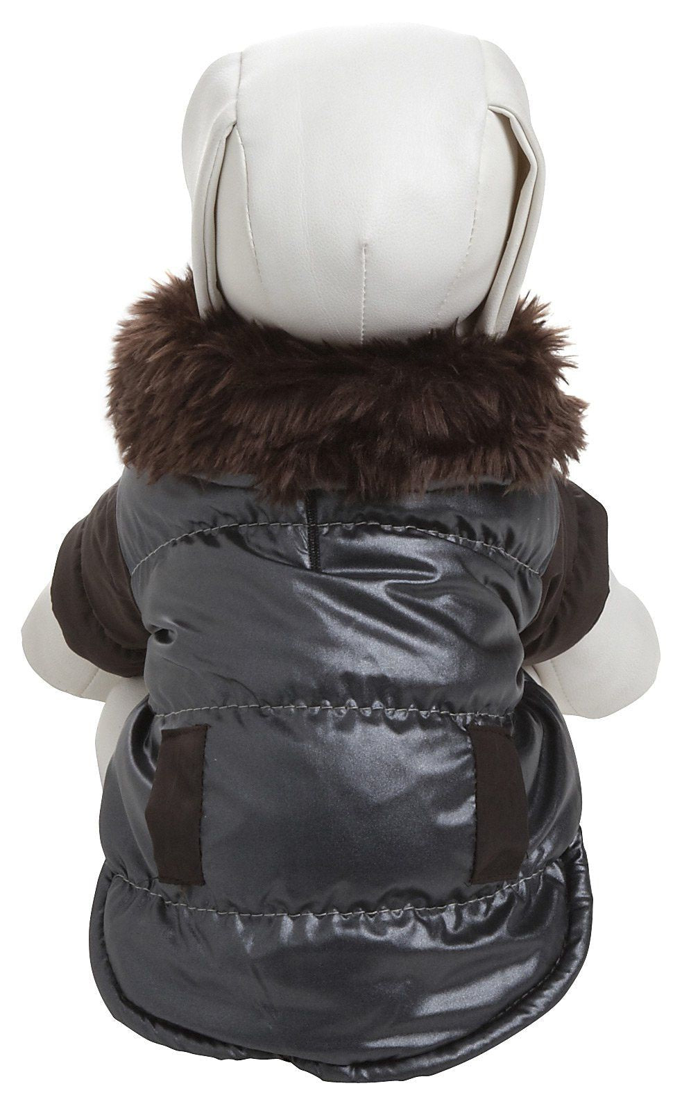 Ultra Fur 'Track-Collared' Metallic Pet Jacket image 5
