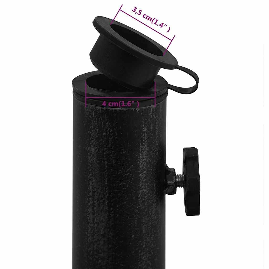 Umbrella Base Black 18.9"x18.9"x13" Cast Iron image 10