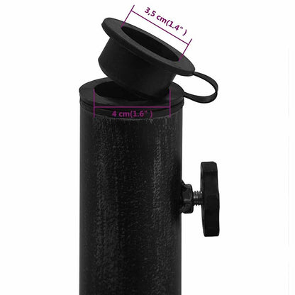 Umbrella Base Black 18.9"x18.9"x13" Cast Iron image 10