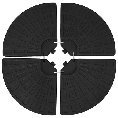 Umbrella Base Fan-shaped 4 pcs Black image 7