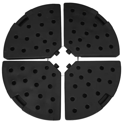 Umbrella Base Fan-shaped 4 pcs Black image 8