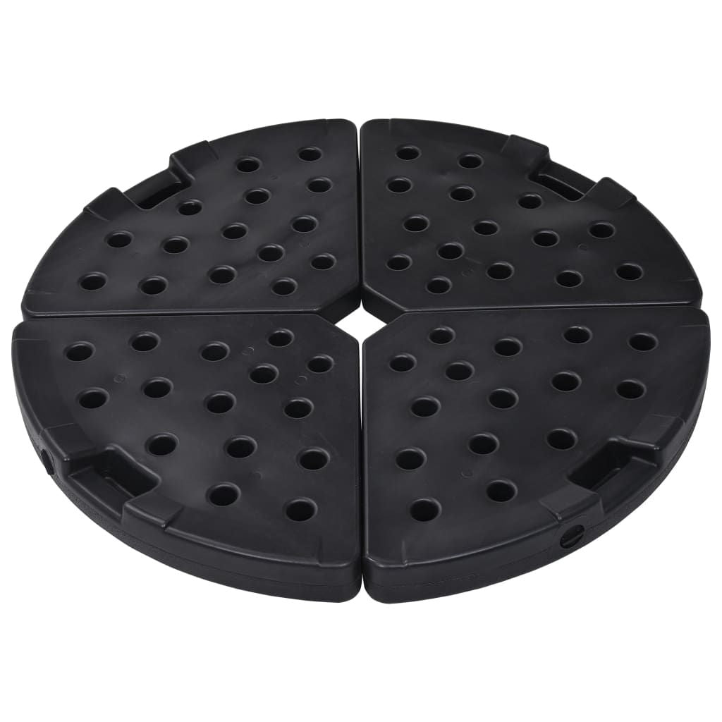 Umbrella Base Fan-shaped 4 pcs Black image 3