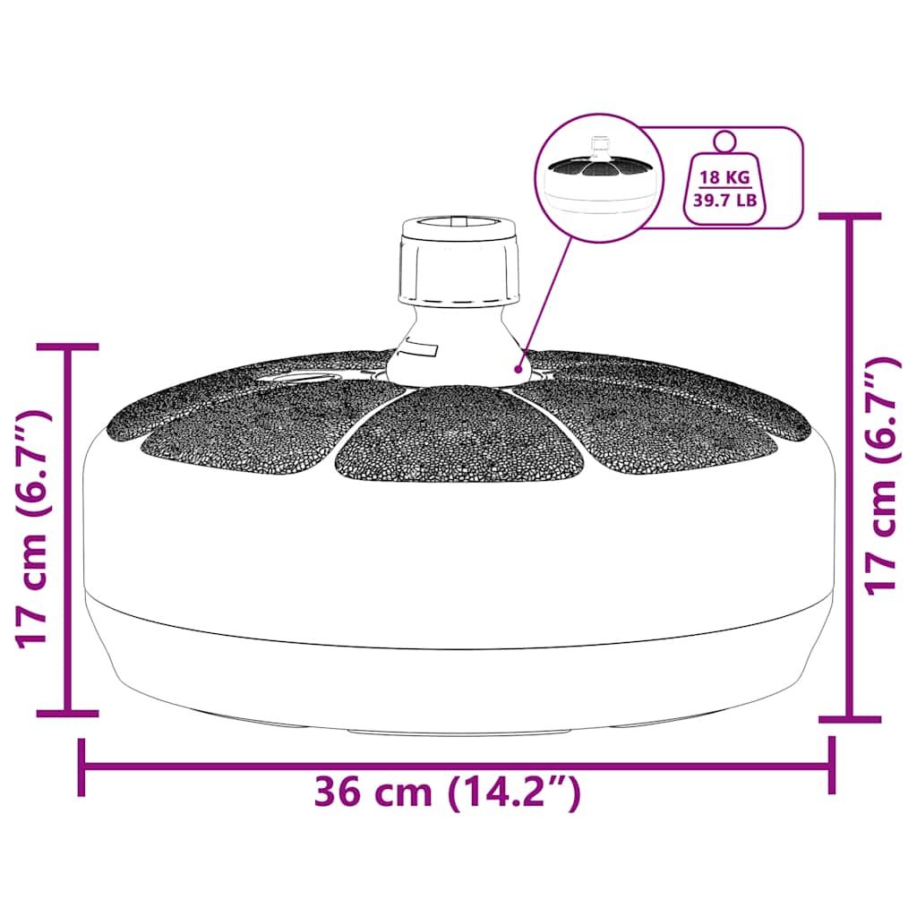 Umbrella Base Sand/Water Filled 4 gal Black image 13