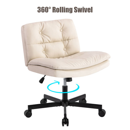 UPGRADE! Larger Size 360° Swivel Home Office Desk Chair with Wheels image 12