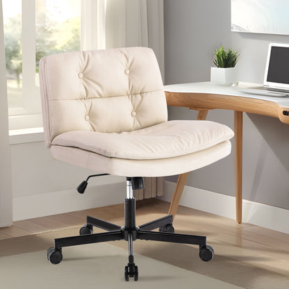UPGRADE! Larger Size 360° Swivel Home Office Desk Chair with Wheels image 5