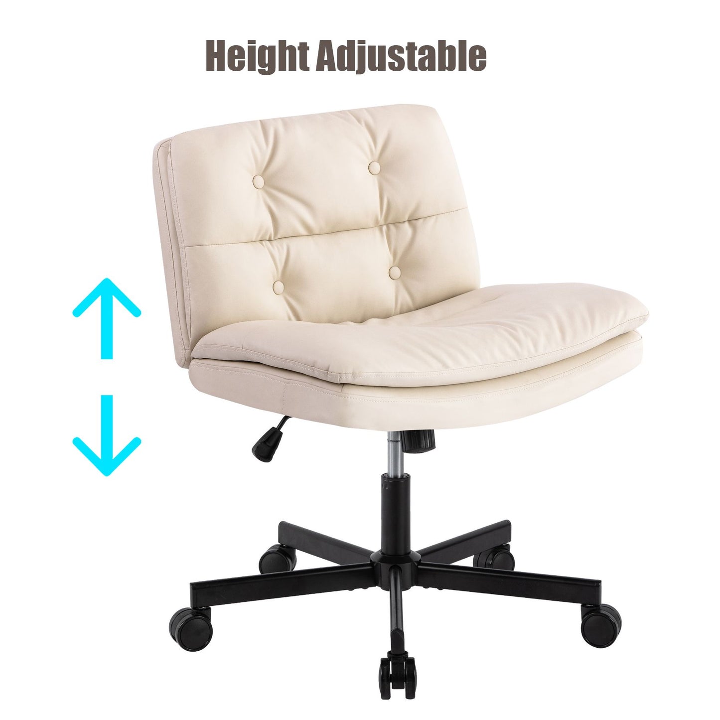 UPGRADE! Larger Size 360° Swivel Home Office Desk Chair with Wheels image 13