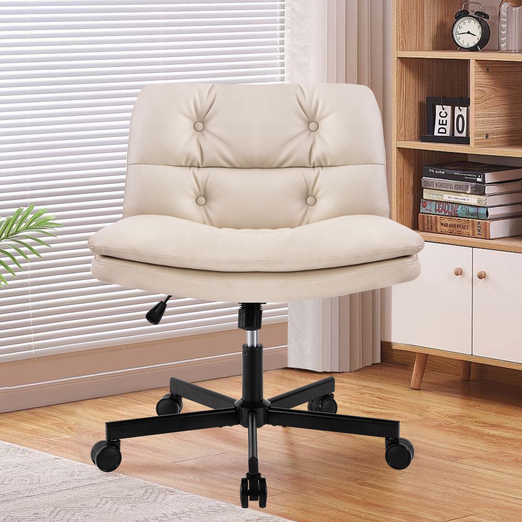 UPGRADE! Larger Size 360° Swivel Home Office Desk Chair with Wheels image 4