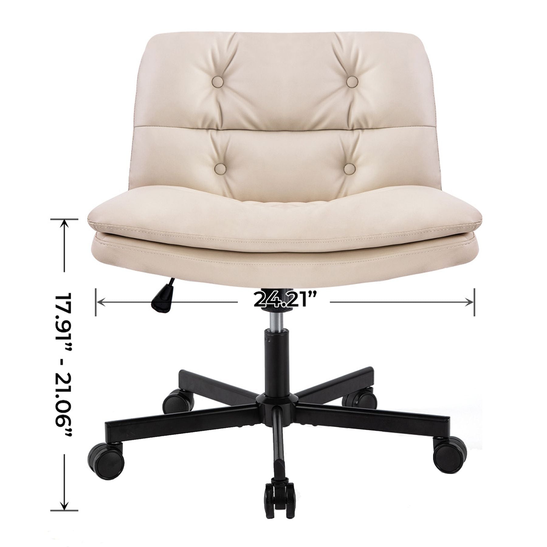 UPGRADE! Larger Size 360° Swivel Home Office Desk Chair with Wheels image 15