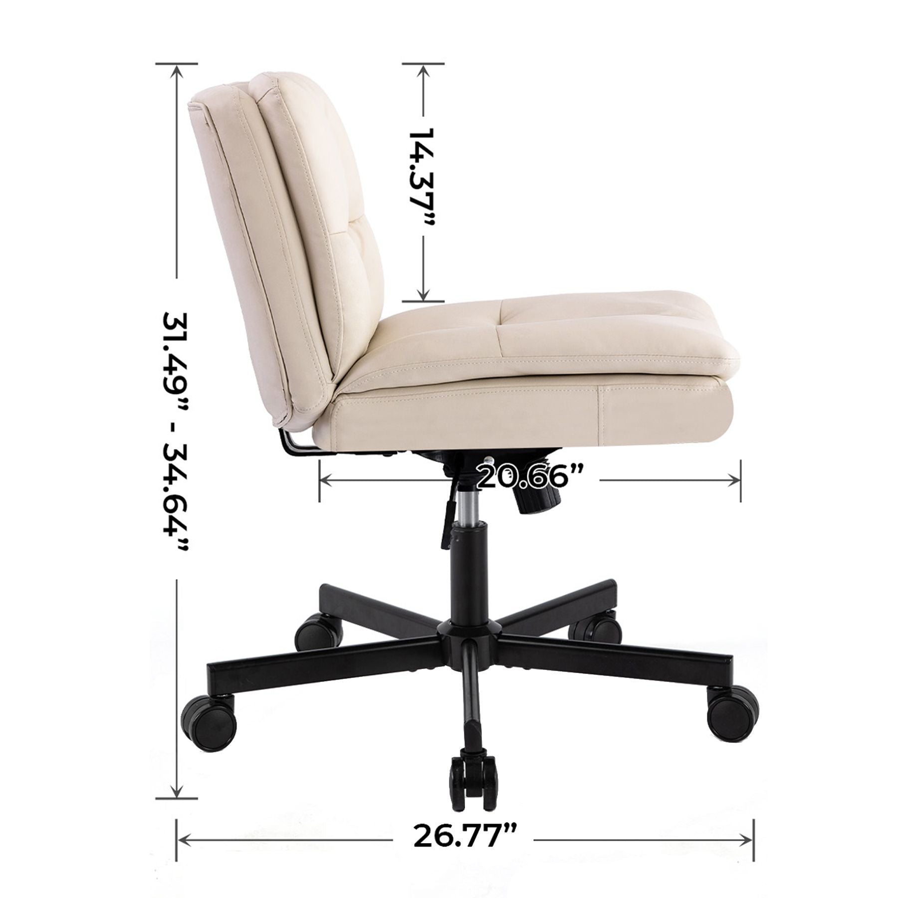 UPGRADE! Larger Size 360° Swivel Home Office Desk Chair with Wheels image 16