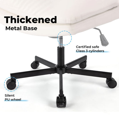 UPGRADE! Larger Size 360° Swivel Home Office Desk Chair with Wheels image 10