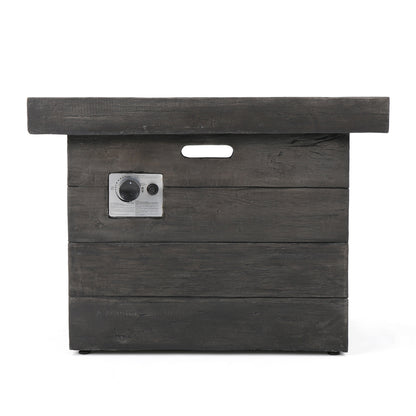 ANCHORAGE 32'' WOOD SQUARE MGO FIRE PIT GREY - 40,000 BTU image 2