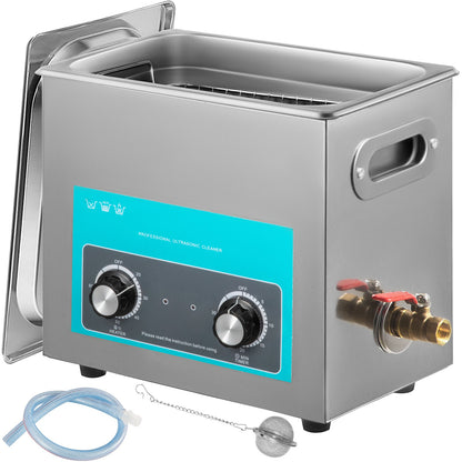 VEVOR Professional Ultrasonic Cleaner with Heater and Timer, 6 L / Knob Control