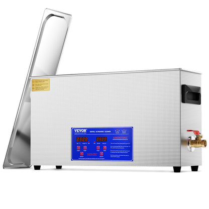 VEVOR Ultrasonic Cleaner with Heater and Timer, 304 Stainles 10 L-Gun Cleaner