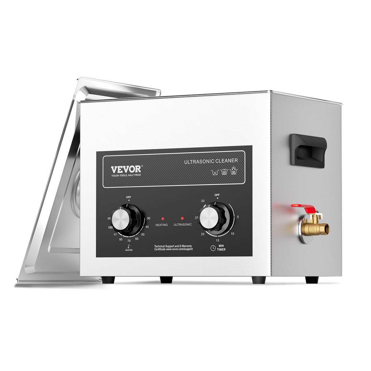 VEVOR Professional Ultrasonic Cleaner with Heater and Timer, 10 L / Digital