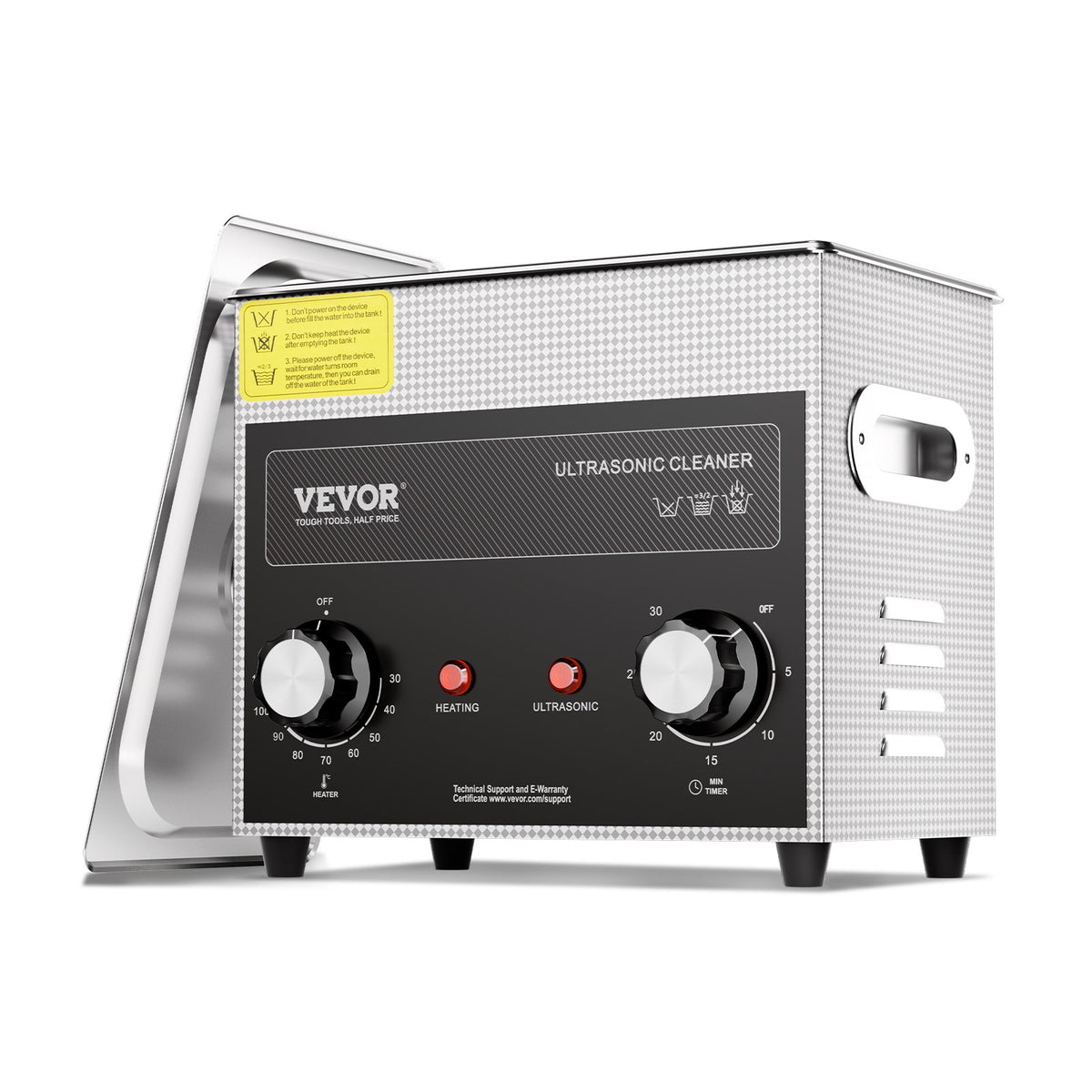 VEVOR Professional Ultrasonic Cleaner with Heater and Timer, 3 L / Digital