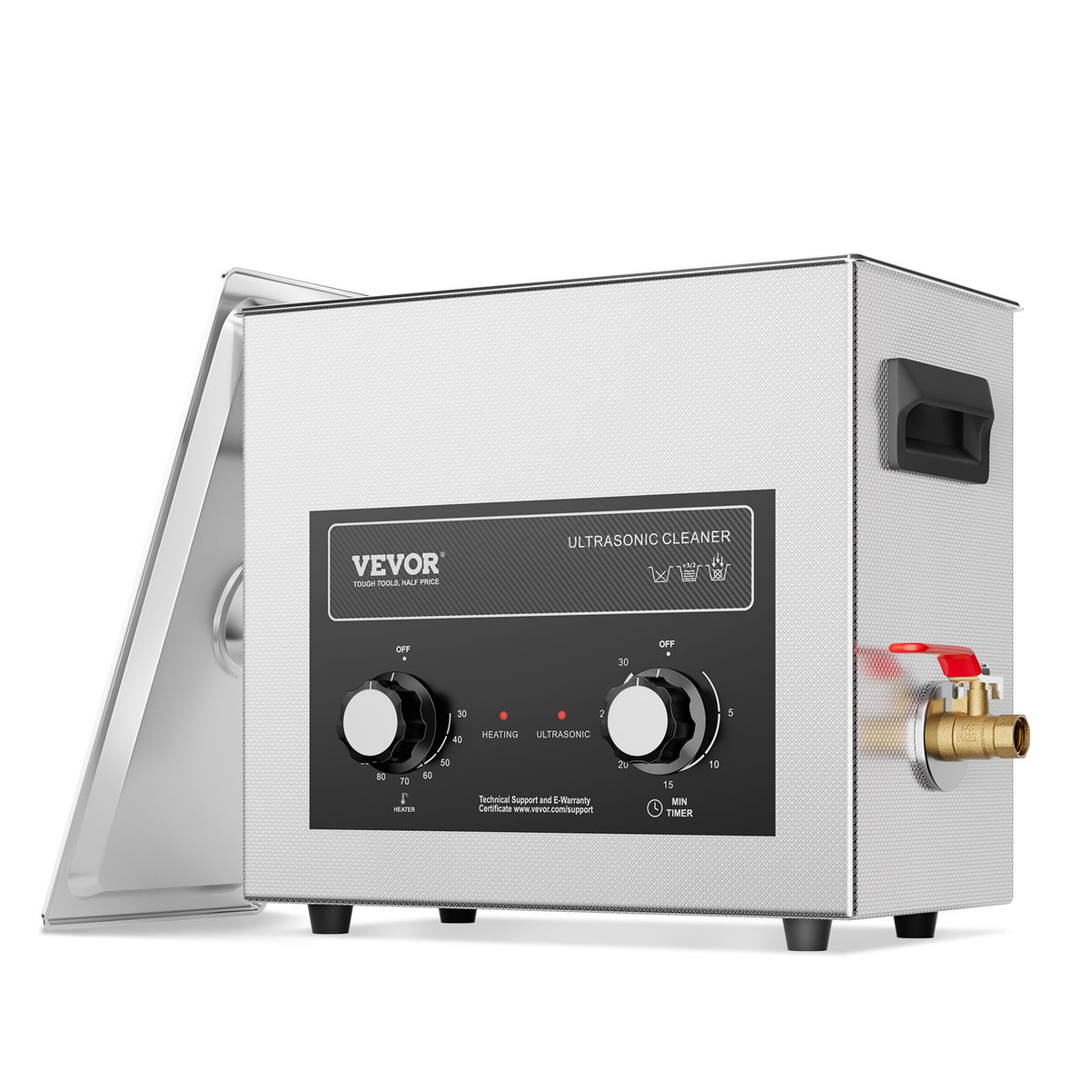 VEVOR Professional Ultrasonic Cleaner with Heater and Timer, 6 L / Digital