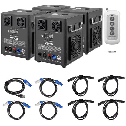 VEVOR Cold Spark Machine, DMX Stage Special Effect Machine with Wireless Remote Control, Indoor and Outdoor Spark Fountain Machine for Wedding, Party and Musical Show 500W / 4 Pack