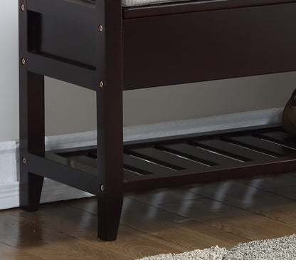 Vannes Espresso Storage Shoe Bench image 5
