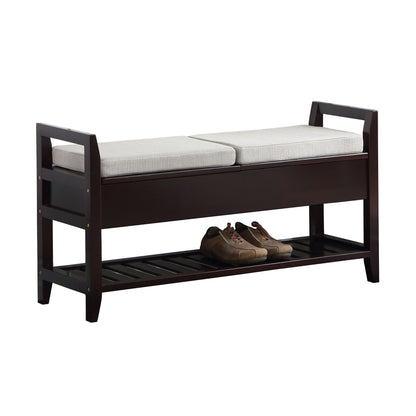 Vannes Espresso Storage Shoe Bench image 6