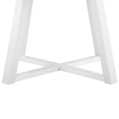 Varna 5-Piece Round Dining Set, Trestle Dining Table with 4 Stylish Chairs image 7