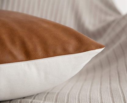 Vegan Leather Pillow Cover image 5