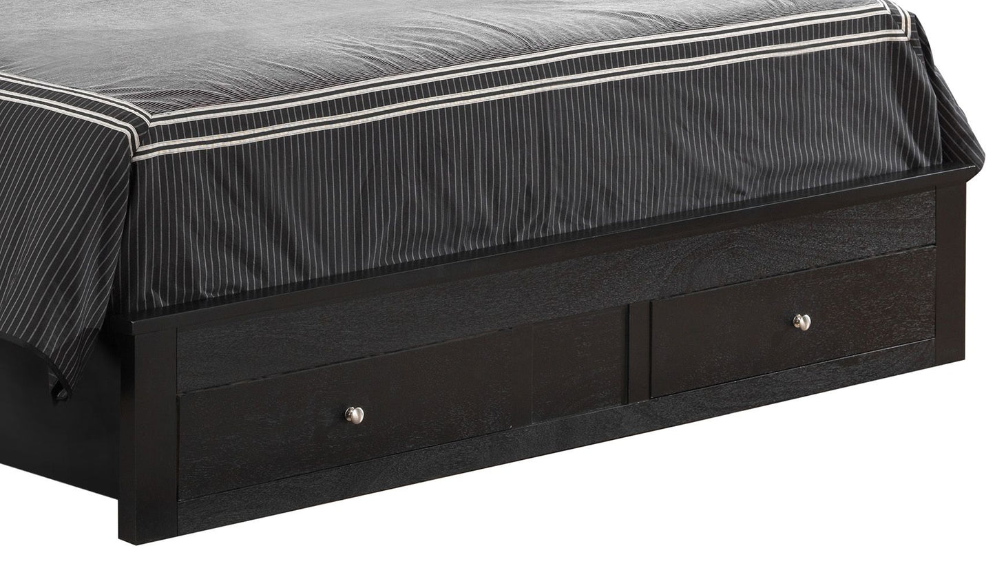 Versatile Full Storage Bed In Sleek Black image 4