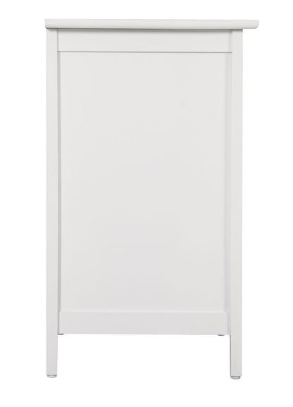 Versatile White Transitional Nightstand image 6