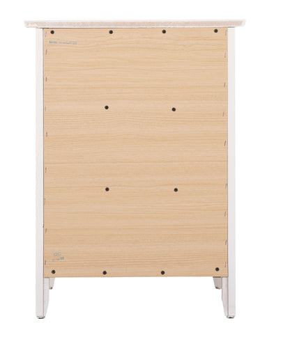 Versatile White Transitional Nightstand image 5