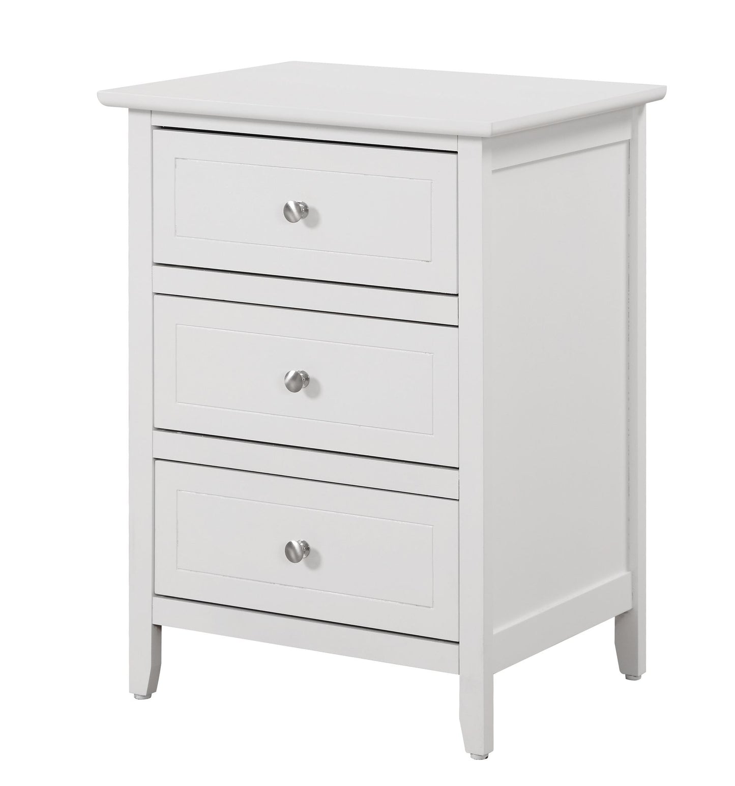 Versatile White Transitional Nightstand image 2