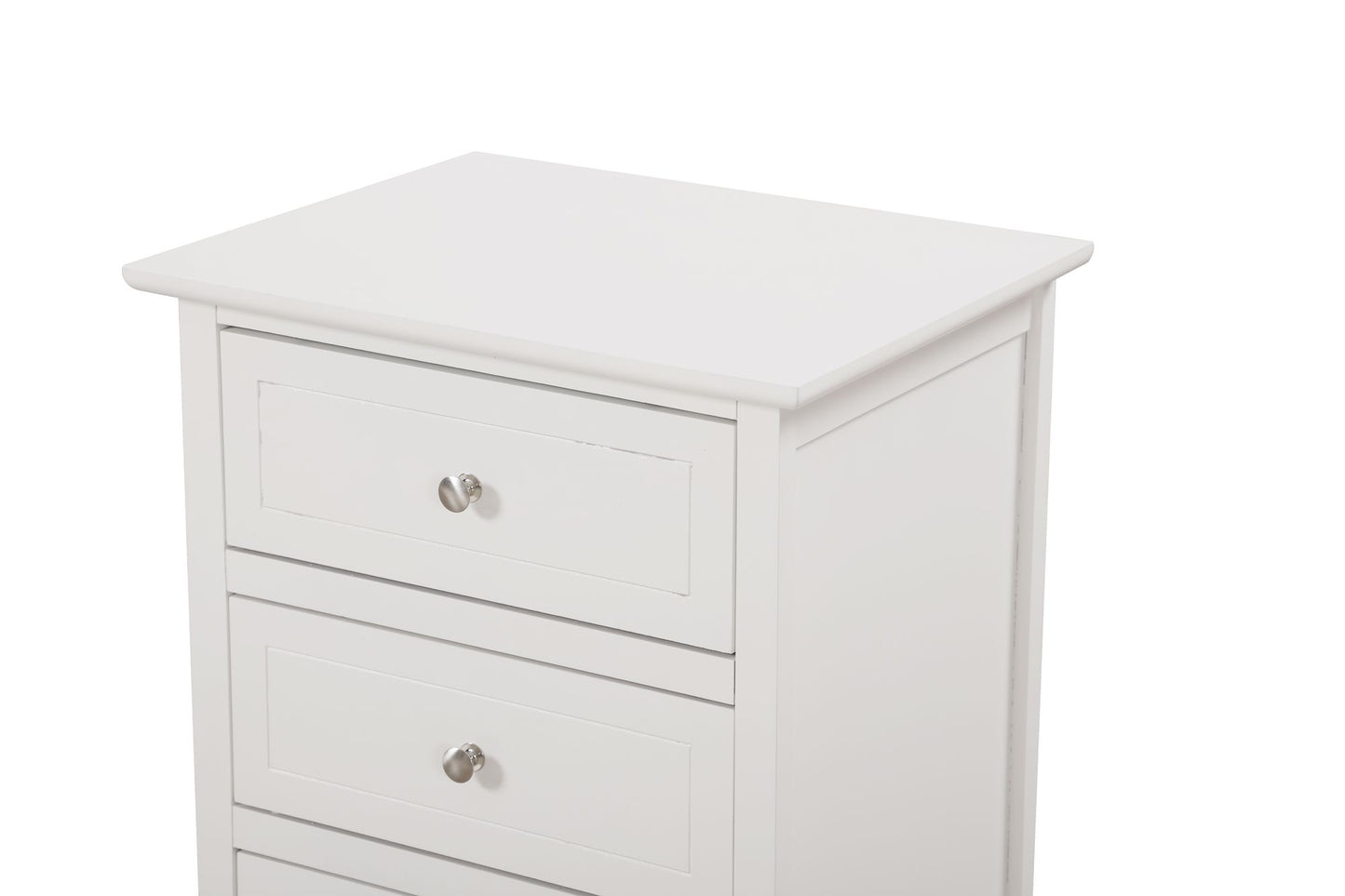 Versatile White Transitional Nightstand image 3