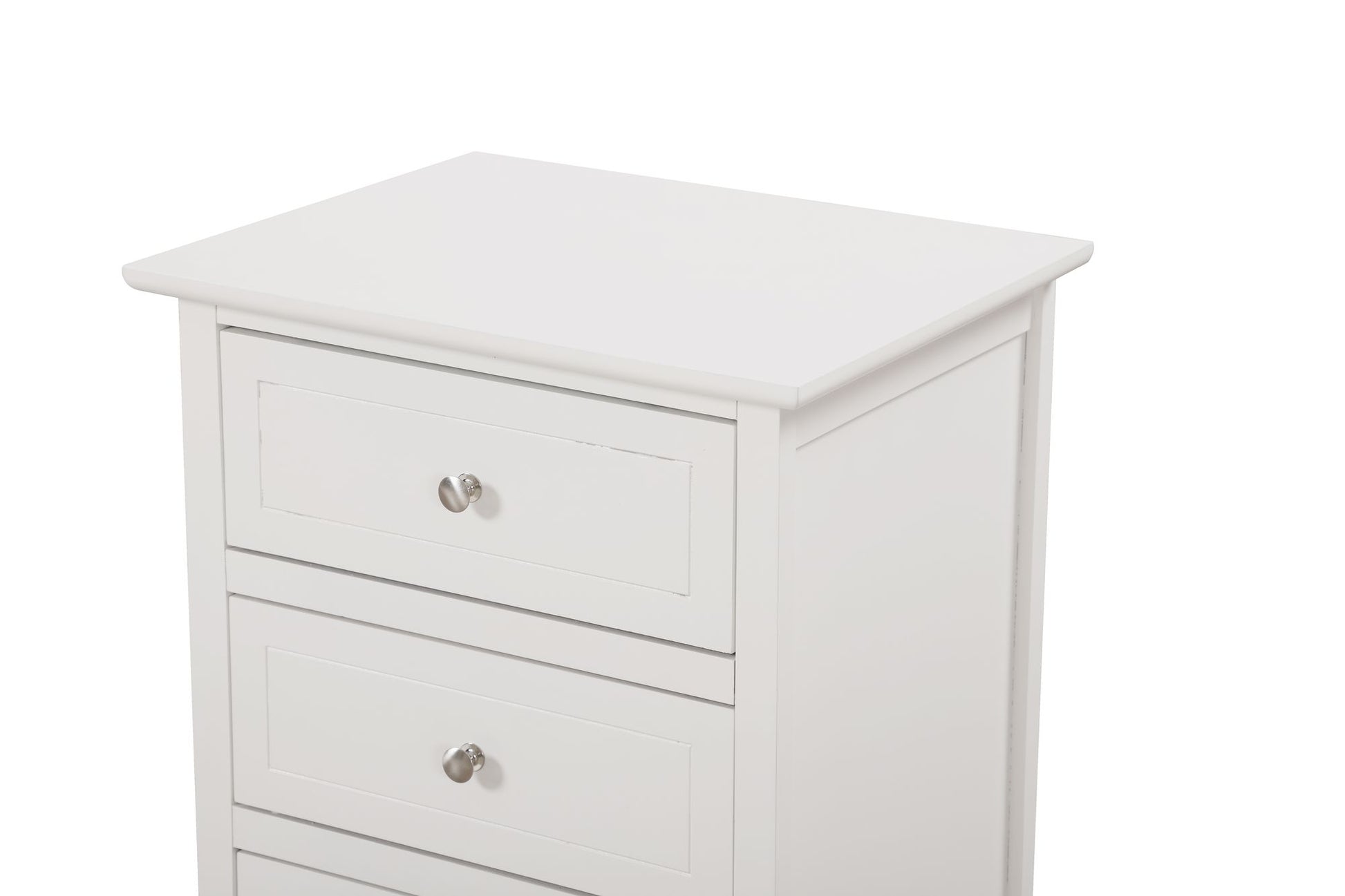 Versatile White Transitional Nightstand image 3