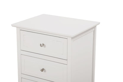 Versatile White Transitional Nightstand image 3