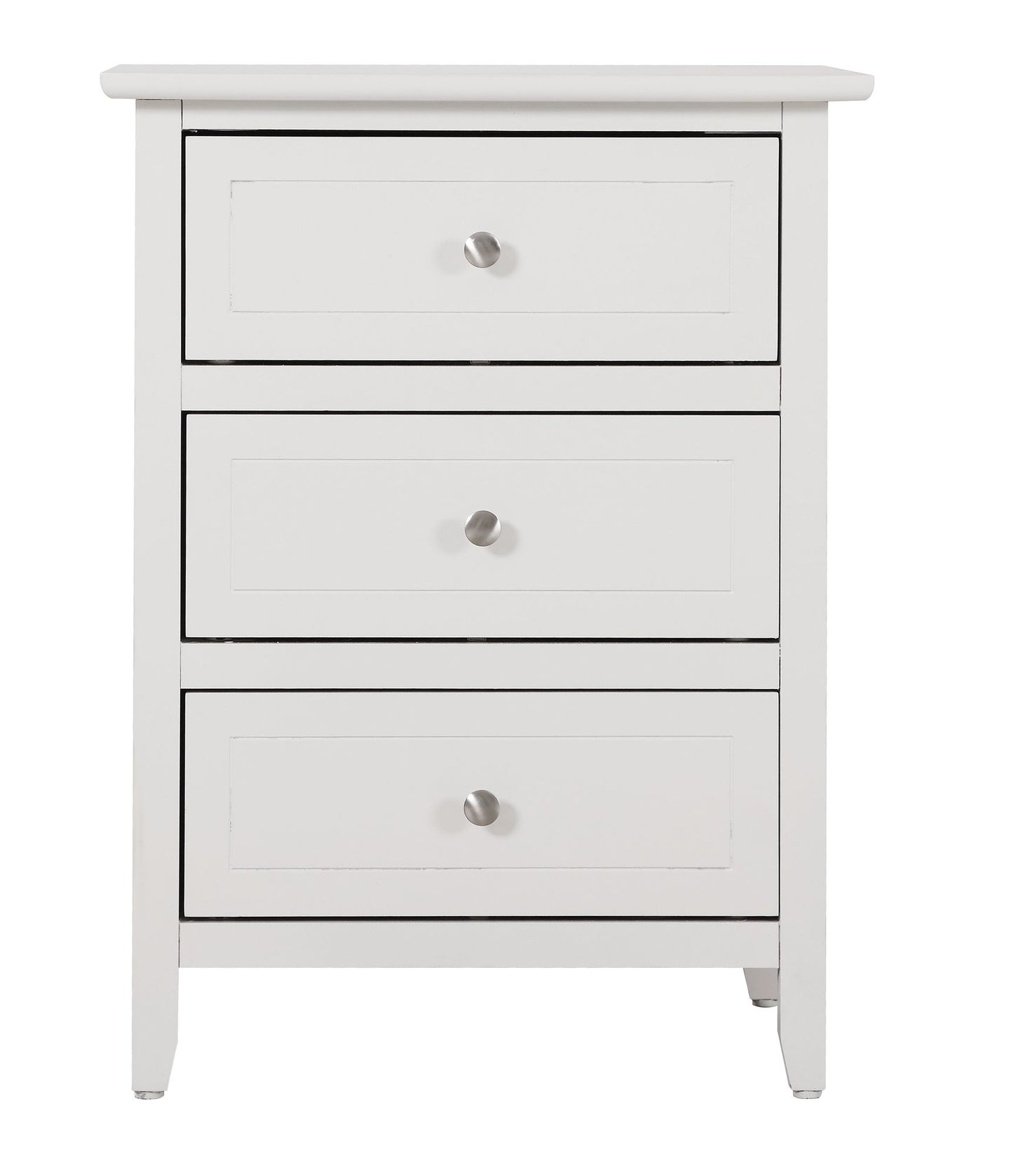 Versatile White Transitional Nightstand image 7