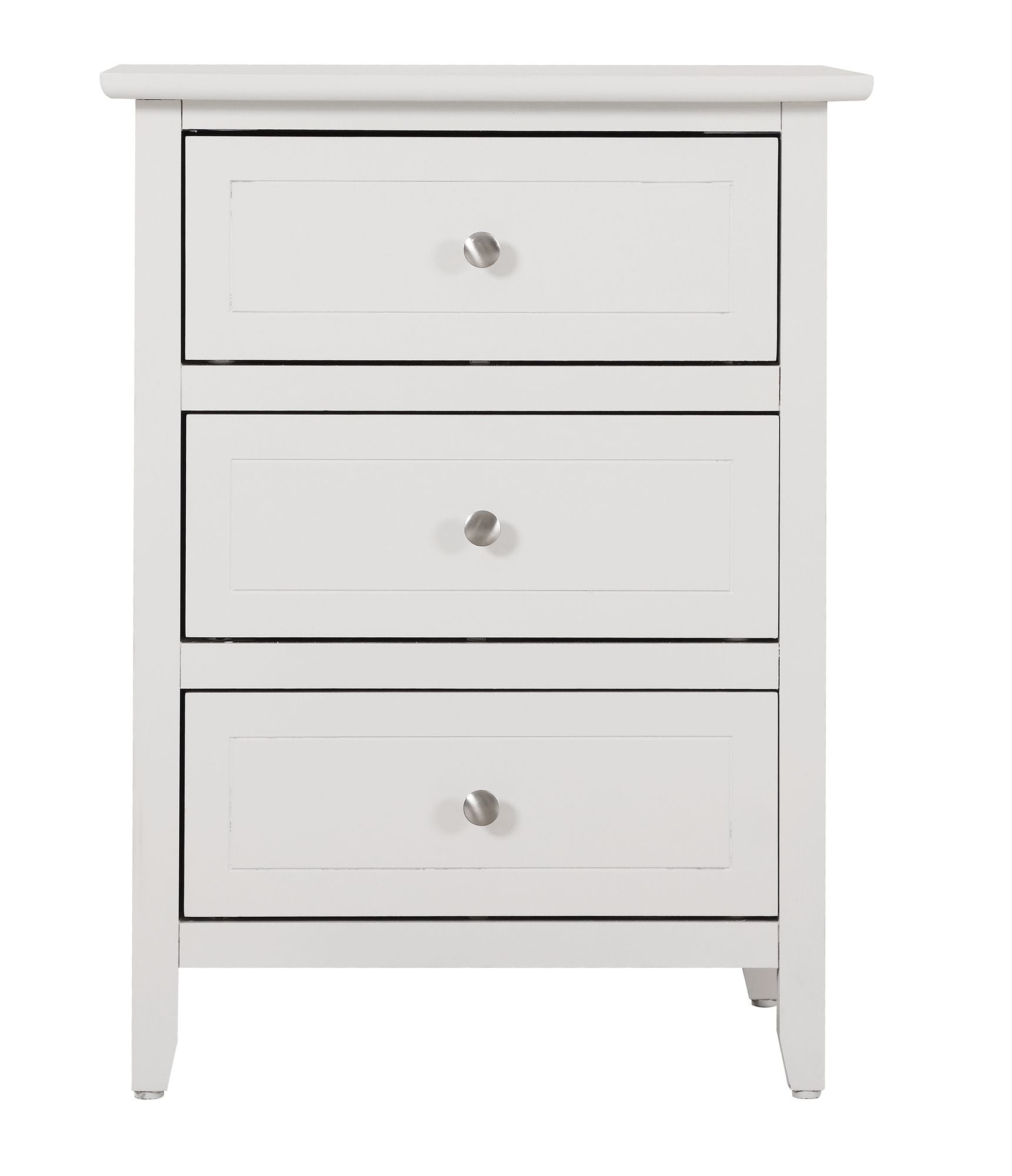 Versatile White Transitional Nightstand image 7