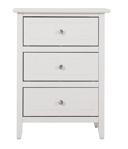 Versatile White Transitional Nightstand image 7