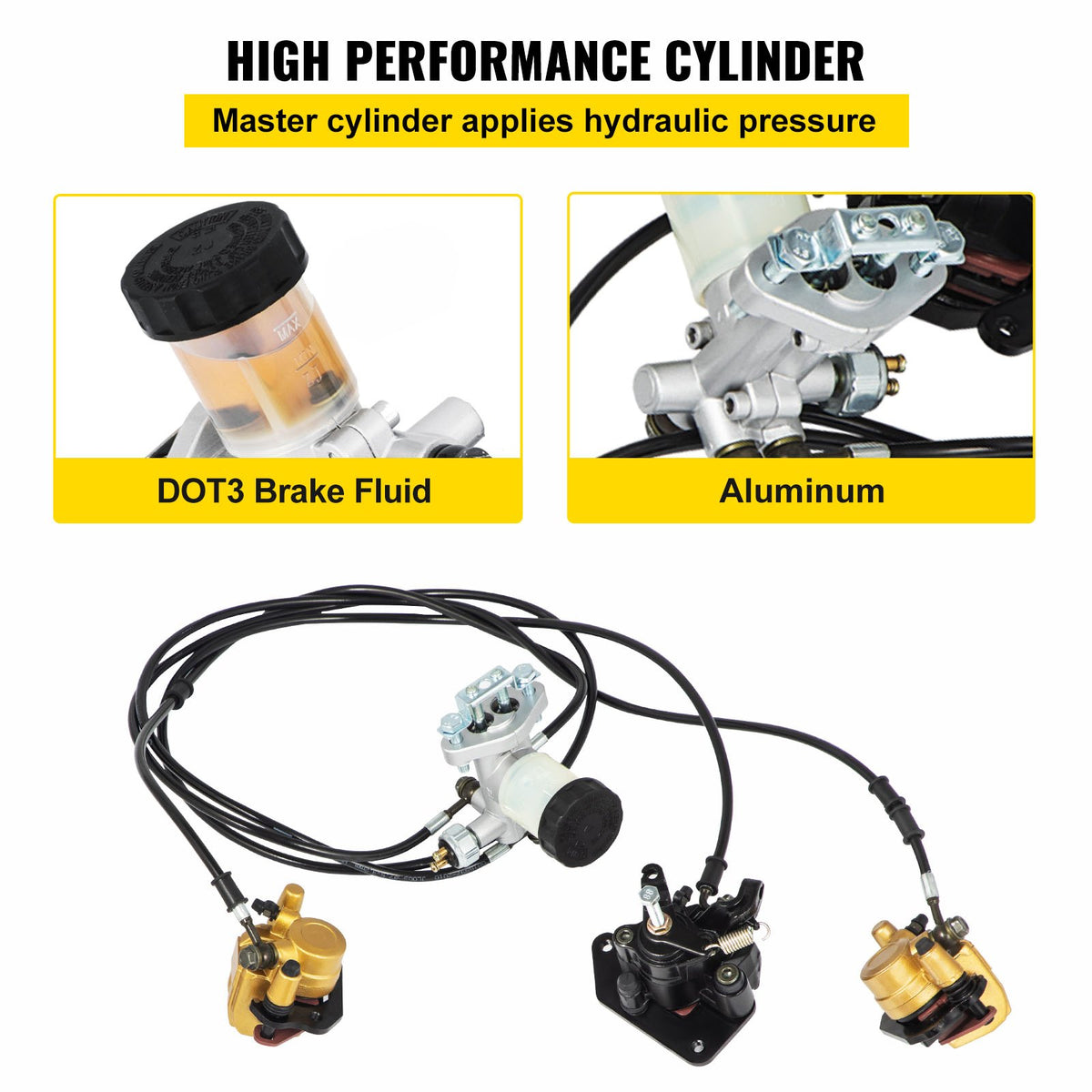 Complete Go-Kart Brake Master Cylinder Kit KD150BRKIT Go Kart - 02-08KDCSCTJ00001V0 - view 4