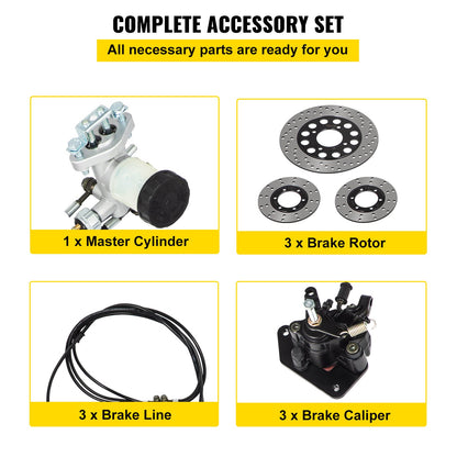 Complete Go-Kart Brake Master Cylinder Kit KD150BRKIT Go Kart - 02-08KDCSCTJ00001V0 - view 7