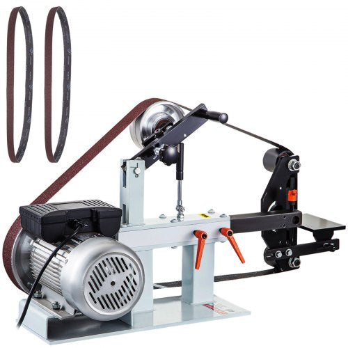 VEVOR 2" x 82" Belt Grinder, 2HP 1500W, 3 in 1 Constant Speed Belt Disc Sander with 3 Grinding Wheel, 110V Bench Sander with 12-inch Wheel and Flat Platen Tool Rest for Knife Making - 1.5KWDSSGJ0000001V1 - view 1