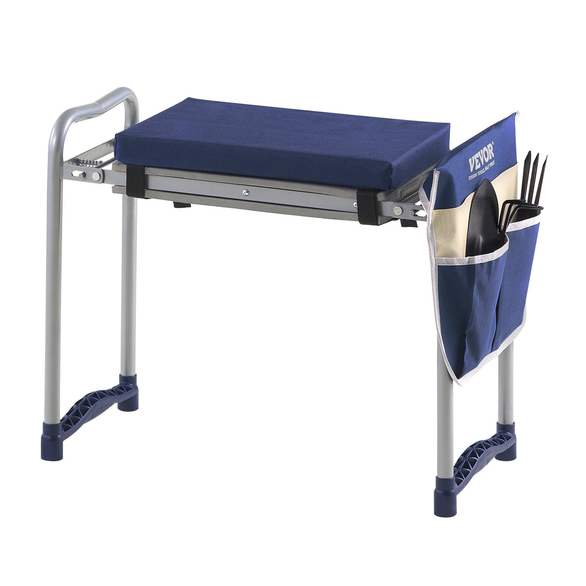 VEVOR Garden Kneeler and Seat, 11 in Wide Thick Kneeling Pad, Heavy Duty Garden Kneeling Stool, Folding Garden Seat with 1 Tool Bag, Relieve Knee & Back Pain, Non-Slip Garden Bench for Grandparents - 10YCGDJW5730XFA8I001V0 - view 10