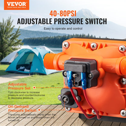 VEVOR 12 Volt Potable Water Pump - Select Your Configuration - 12VYYSB4Q30GNDLZ6V9 - view 3