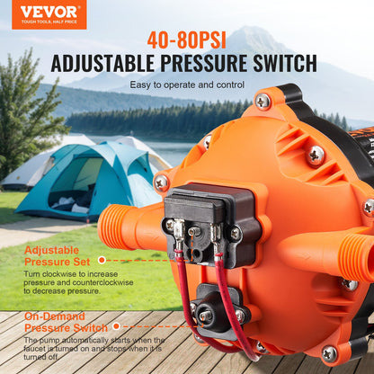VEVOR 12 Volt Potable Water Pump - Select Your Configuration - 12VYYSB5Q50GK3DEDV9 - view 3