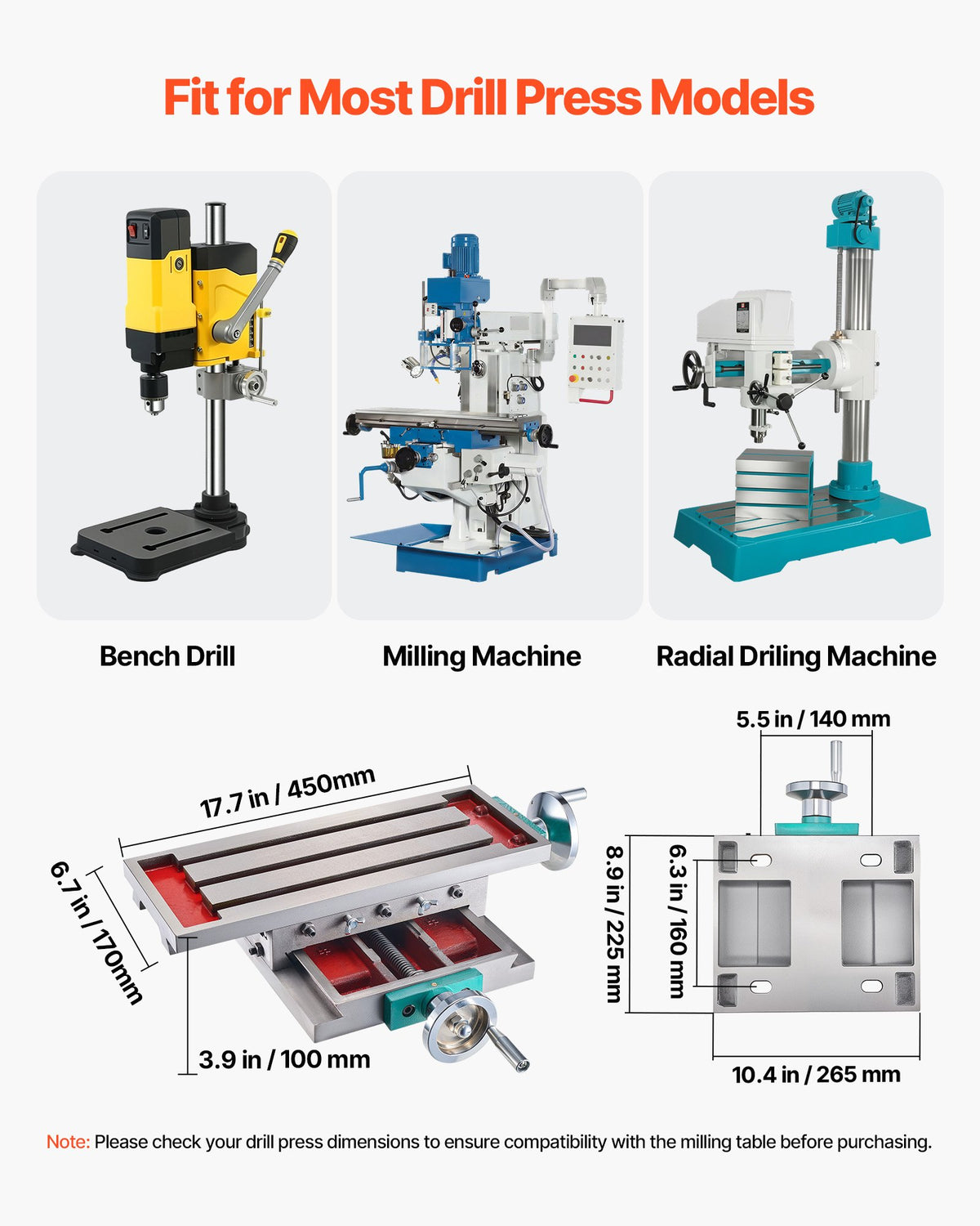 VEVOR Milling Machine Accessories - Select Your Configuration - 170GZTM0000000001V0 - view 3