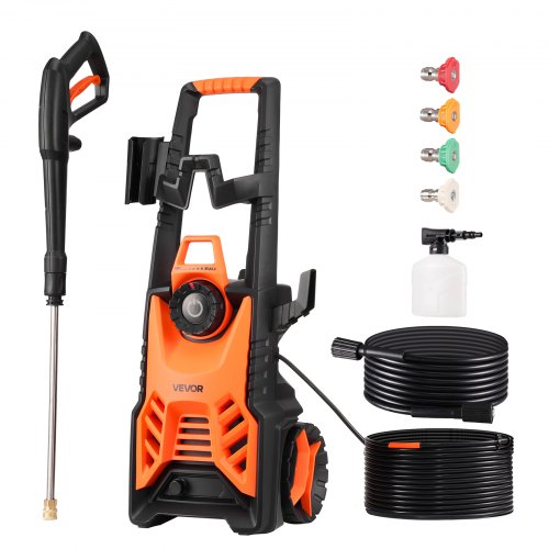 VEVOR Electric Pressure Washer, Max 4500 PSI and 3.2 GPM With Pressure Adjustment, High Power Pressure Cleaning Machine with 4 Quick Connect Nozzles, for Cars/Fences/Driveways/Patios/Home Cleaning - 2000PSIDDGYQB7U1I001V1 - view 2