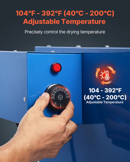 VEVOR Welding Rod Oven, 200LBS Capacity Countertop Electrodes Drying Oven 1060W 120V, 104°F - 392°F Adjustable Welding Rods Dryer for 18-inch Stick Electrode - with Locking Latch & Temperature Gauge - 200BFXTSDHTHIUKJQ001V9 - view 5