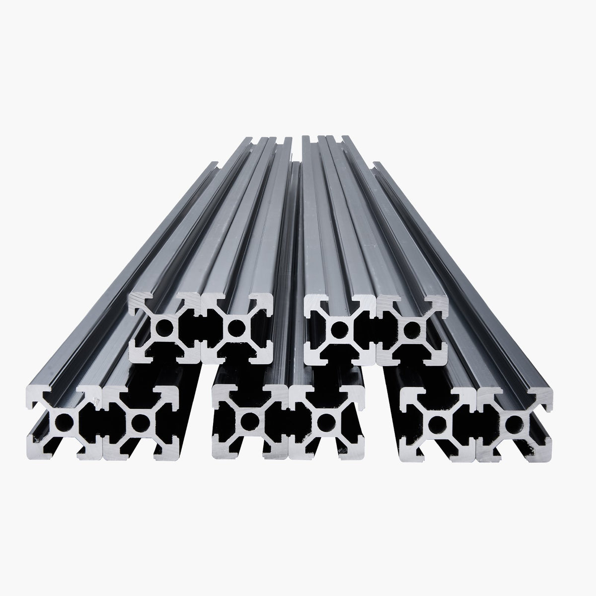 VEVOR 10PCS 59 in (1500 mm) T Slot 2020 Aluminum Extrusion Profile, European Standard Anodized Linear Rail, High-Strength Extruded Aluminum Rail for 3D Printer, CNC Machine DIY, Laser Engraving, Black - 2020OBLXC10JTX6JK001V0 - view 10
