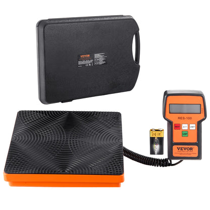 VEVOR Refrigerant Scale 220 LBS HAVC Charging Recovery Freon Scale, with Wired Remote Control, 5g High Precision Electronic Digital Recovery Weight Scale with Case and Dry Battery - 220BLMCYXYKKMJVL1V9 - view 1