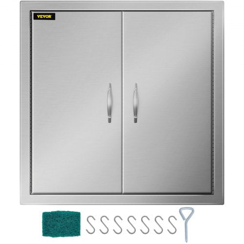 VEVOR Double BBQ Access Doors, 24 x 24 in, 304 Stainless Steel — view 0
