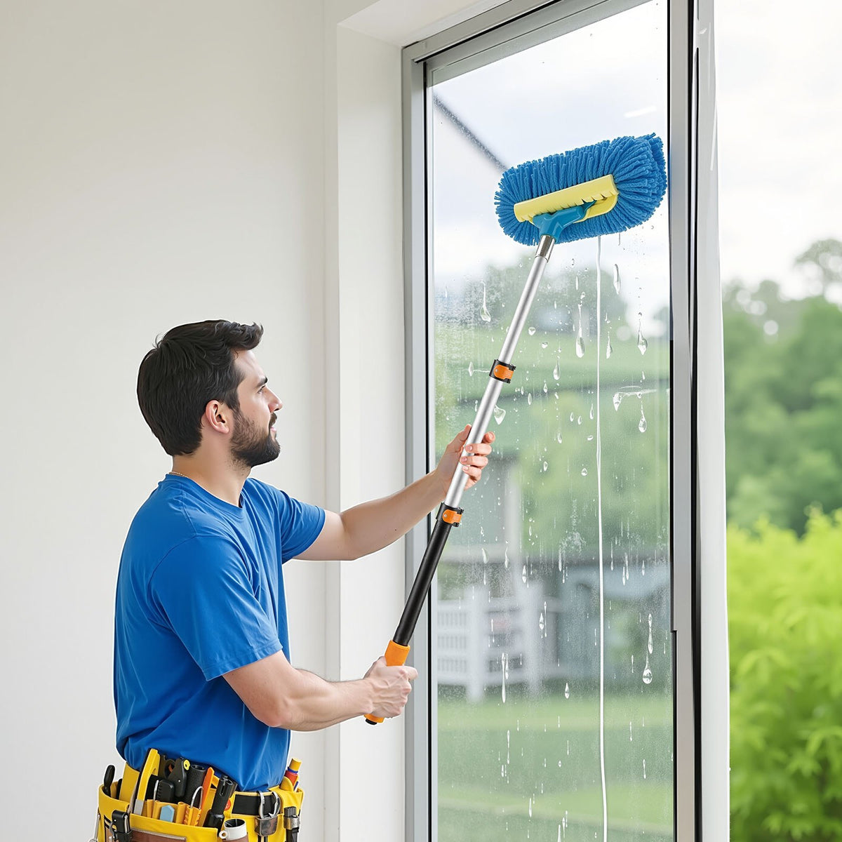 VEVOR Telescopic Extension Pole, 1.76-4 FT Multi-Purpose Extendable Pole, Sturdy Aluminum Alloy Paint Pole Extension with Flip-Lock Design, High Reach Roller Stick for Painting, Dusting and Cleaning - 24YCGTYZGJS0W3MT2001V0 - view 9