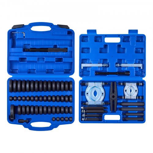 VEVOR Bearing Press Kit, 52+14 Pcs, 2 in 1 Bushing Driver Tool & Bearing Press Kit, Race and Seal Driver Set with 49 Bushings, Separators and Jaws, Heavy Duty Removal Installation Tool Set with Case - 2H1ZCCT52JT1LUXXE001V0 - view 2