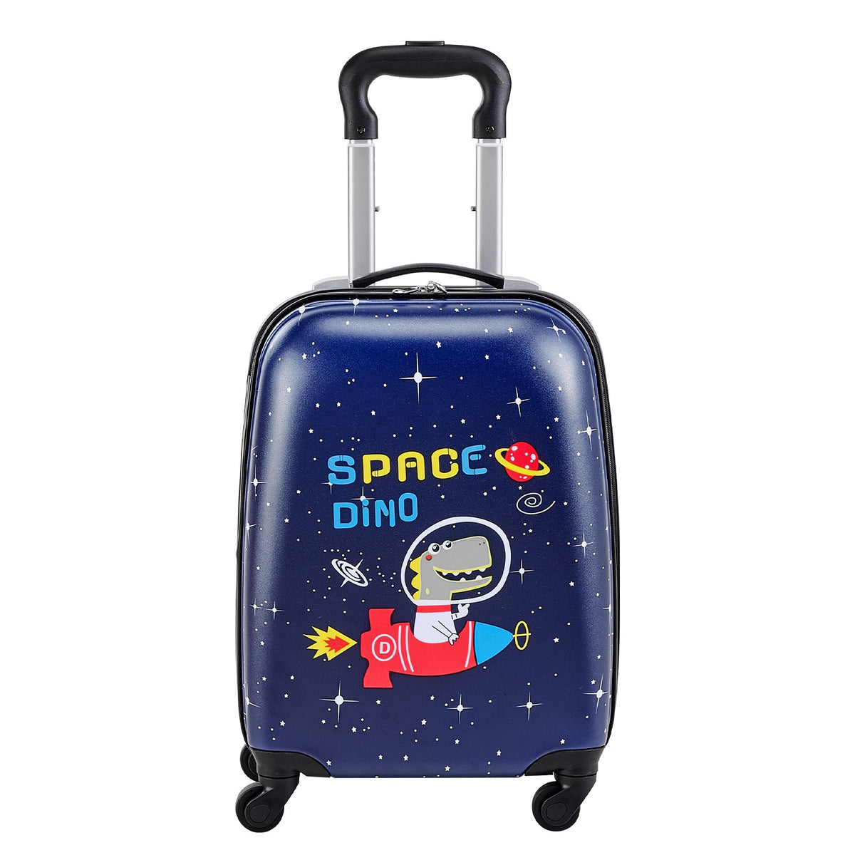 VEVOR Kids Luggage Set, 2 Piece, 18 Inch Hardside Rolling Wheels Suitcase with Hard-Shell Backpack, Dinosaur Kids Carry on Luggage Set, Holiday Birthday Gift for Girls & Boys, Airline Approved - 2JTETXLX2PCSJ0HWG001V0 - view 10